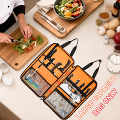 FURIMETY Chef Knife Bag with shoulder strap in use