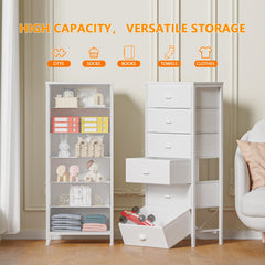 Breathable non-woven fabric drawers on MDF top of Furnulem dresser
