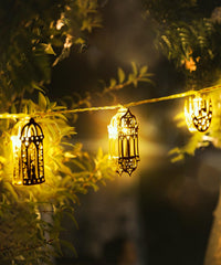 Waterproof ramadan string lights for patios and terraces