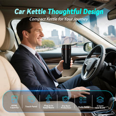 FVPE multi-temp car kettle LCD display