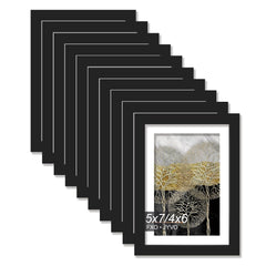 FXO JYVO 5x7 black picture frame for wall display