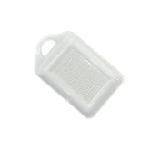 Fyrozella ceramic garlic grater plate white
