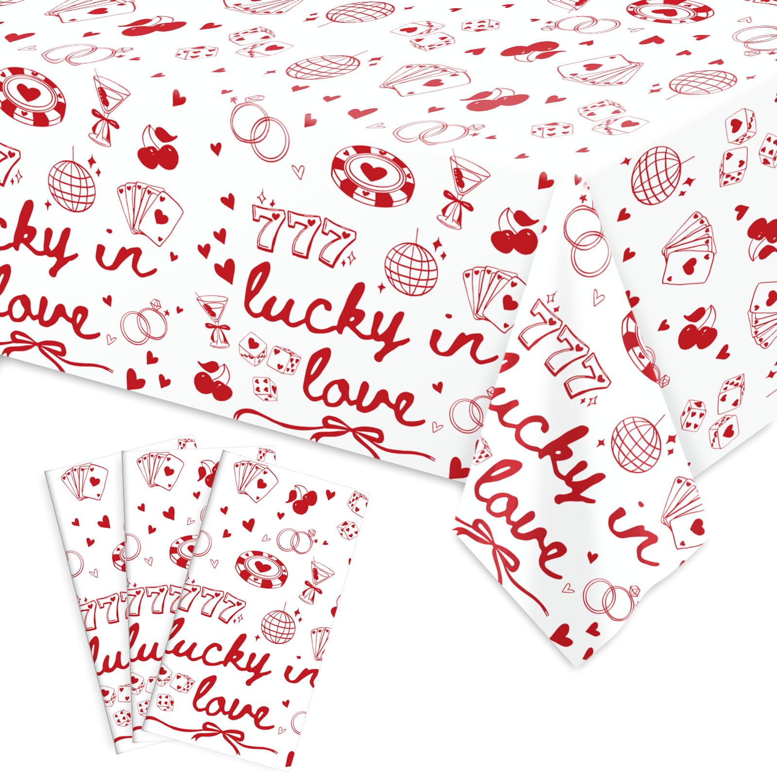 FYSUIMU Lucky in Love tablecloths 53.9 x 107.9 inch
