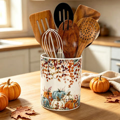 FYSUIMU ceramic fall utensil holder on countertop