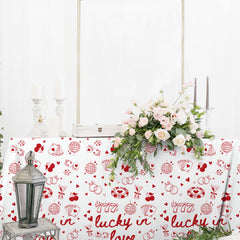Casino-inspired design with Lucky in Love lettering