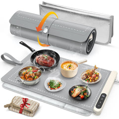 FYY warming mat for food with heat resistant pad grey