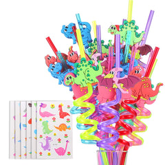 FZR Legend 24 reusable dinosaur straws