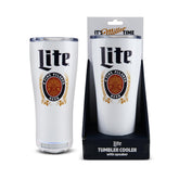 Gabba Goods Miller Lite 16oz insulated tumbler with speaker