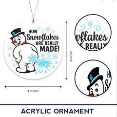 Suncatcher effect window snowman ornament display