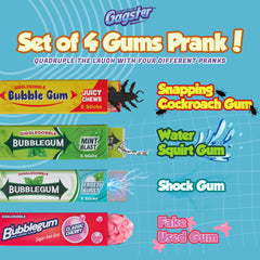 Prank gum set for kids and adults packaging look real