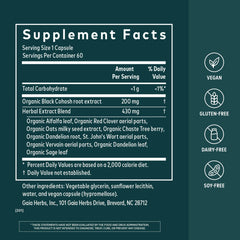 Gaia Herbs Menopause Support Daytime product packaging