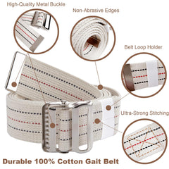 Cotton gait belt durable for patients