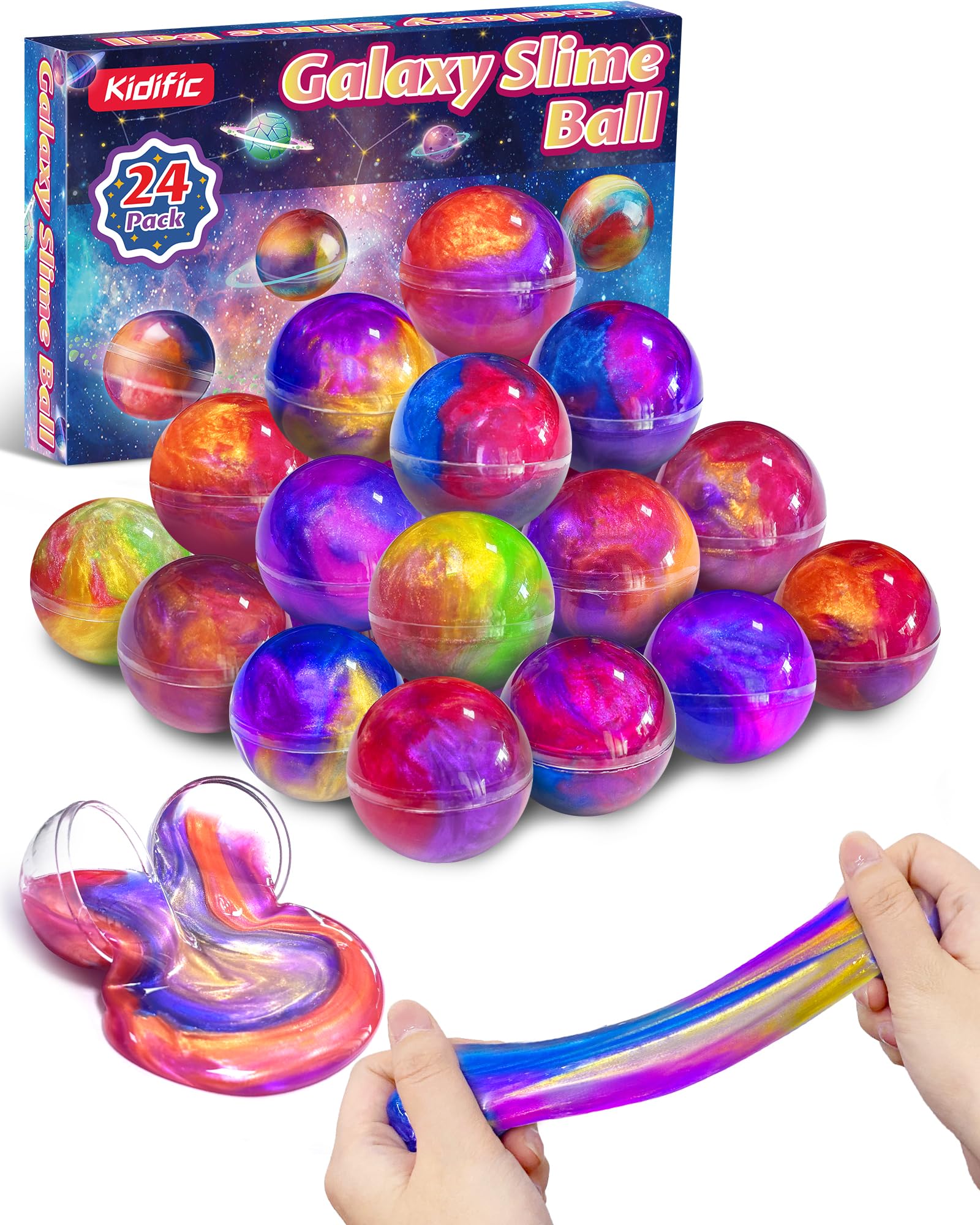 Galaxy Slime 24 Pack party favors arrangement