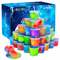 Galaxy Slime Kit 36 pack unicorn color slime packs 1.1oz each