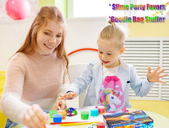 Galaxy slime party favors with 2-3 colors