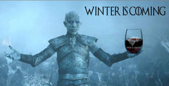 Made in the USA stemless wine glass for GOT fans