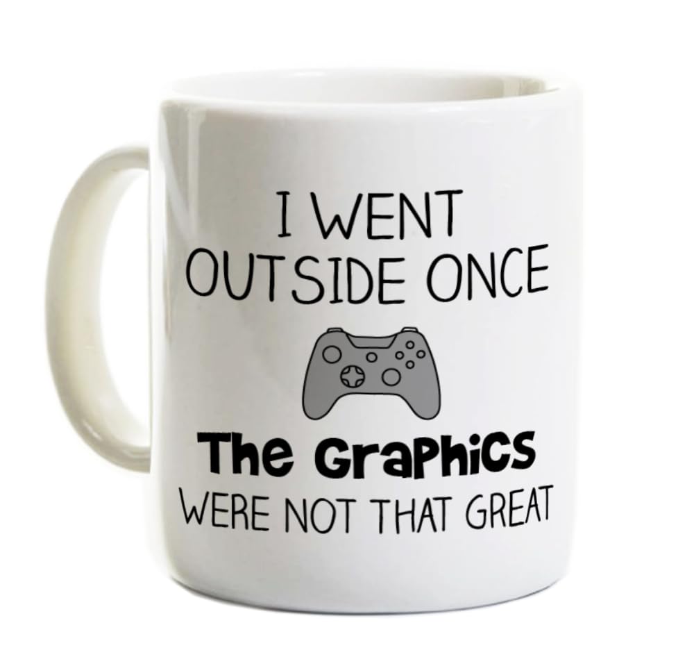 Gamer Coffee Mug 11oz ceramic one sided design Perks and Recreation