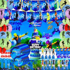 Gaming party supplies 142 pack latex balloons toppers