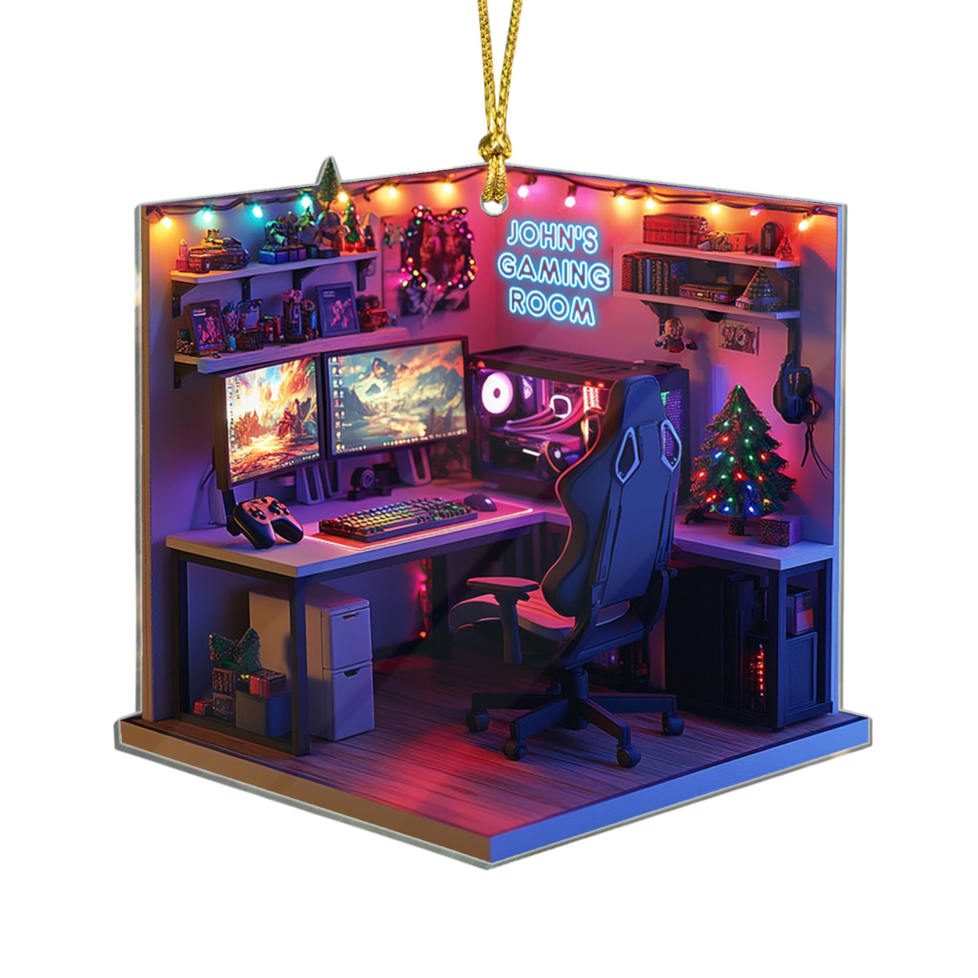Gaming Room Ornament acrylic hanging decor for gamers