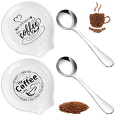 Gandeer spoon rest and spoon set two rests two spoons