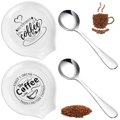 Gandeer spoon rest and spoon set two rests two spoons