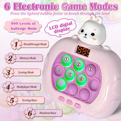 GAPER GO Fast Push Pop Game rabbit edition sensory puzzle game