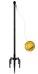 Garbuildman tetherball set pole and base in black finish