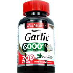 Odorless garlic softgels for daily use