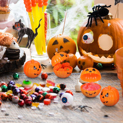 Garneck 24 Pcs Halloween Pumpkin Eggs Fillable Candy Boxes small treat boxes 4