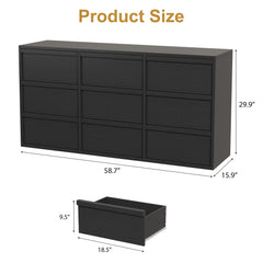 Garvee 9 Dresser MDF engineered wood construction close up