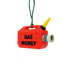 Gas Can Money Holder Ornament 3D printed plastic with ribbon for Christmas tree