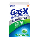 Gas-X Extra Strength Softgels 10 count package front