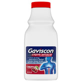 Gaviscon Extra Strength Cherry Liquid Antacid bottle label