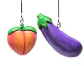 Gay Ornament peach and Eggplant set for Christmas tree