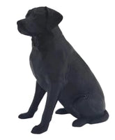 gbl gifts labrador statue black lab 5inch front view