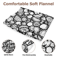Customizable fuzzy velvet blanket for creative personalization