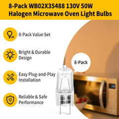 GE microwave light bulbs 130V 50W