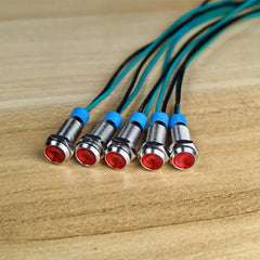 LED indicator light DC 3V-9V waterproof red color