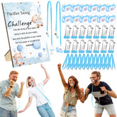 Geelin 12 sets swing pacifier baby shower game pack with blue bear sign