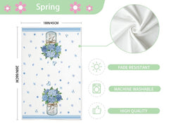 Hydrangea inspired design Geeory kitchen towels 18x26