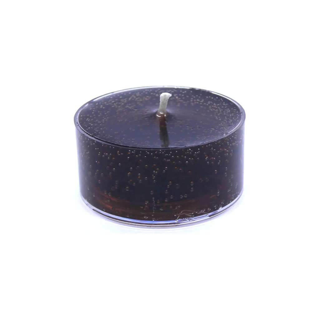gel candle company black unscented tea lights