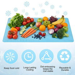 Large cooling mat for cheese boards veggies and plates