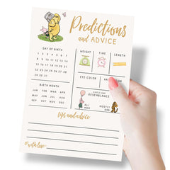 Gender neutral Pooh Bear baby shower cards
