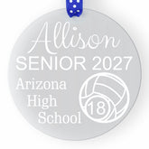 Generic Senior Night Volleyball Ornament clear acrylic