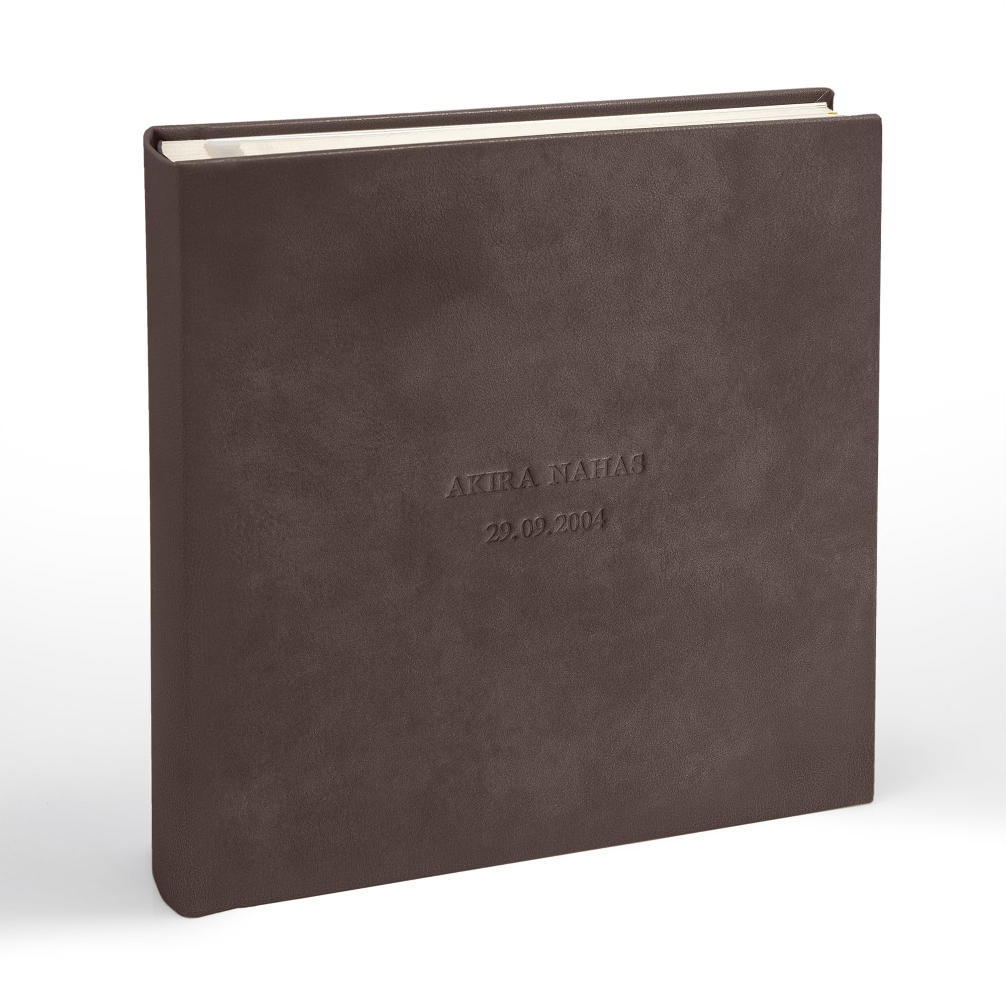 Genuine Italian leather cover photo album
