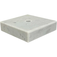 Genuine Marble Trophy Base 3/4 inch thick white marble
