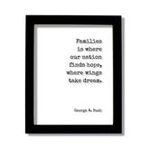 George W. Bush - Floating Quote on clear acrylic