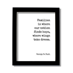 George W. Bush - Floating Quote on clear acrylic