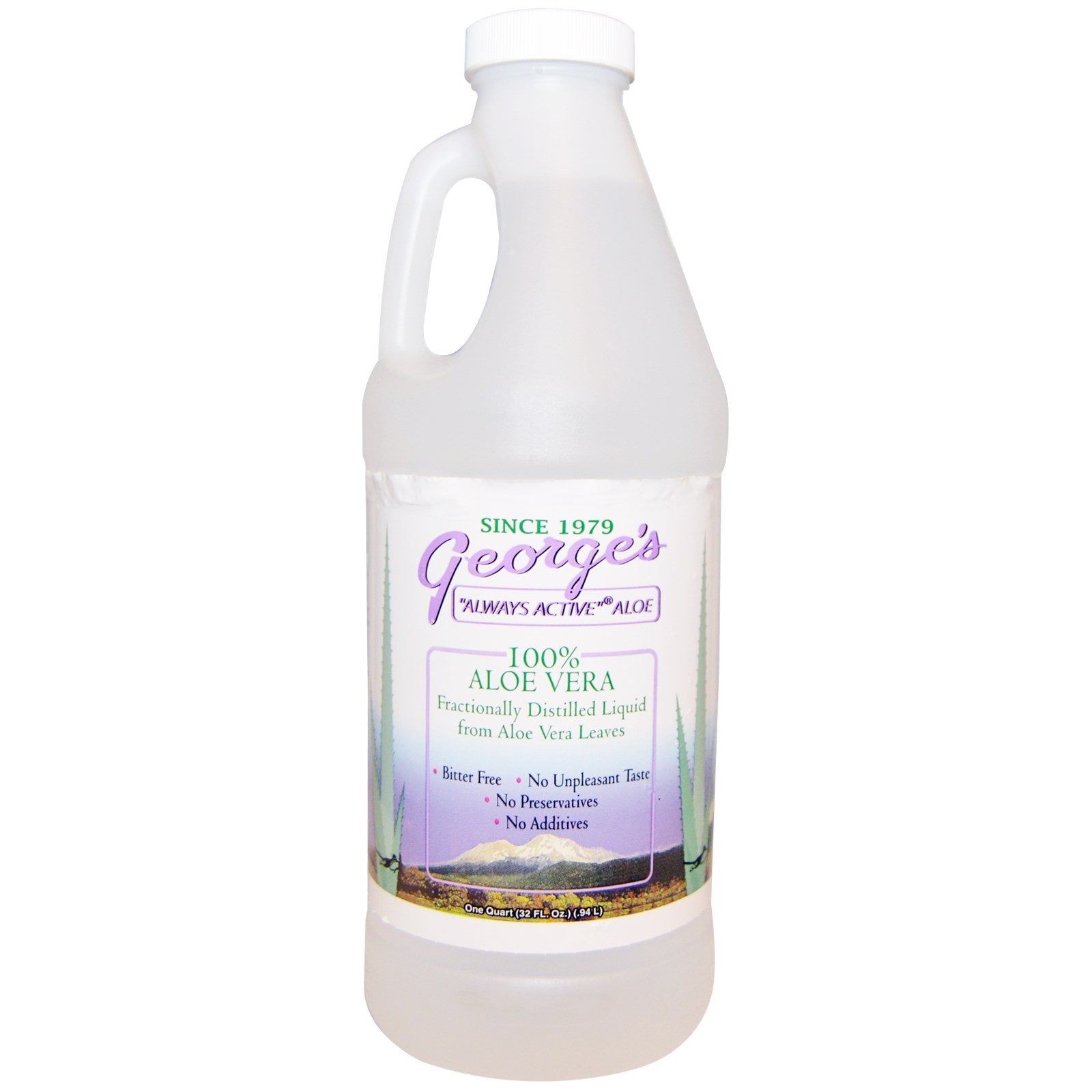 George's Aloe Vera 100% Aloe Vera Liquid 32 fl oz bottle