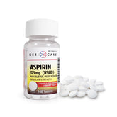 GeriCare 325mg aspirin tablet in bottle